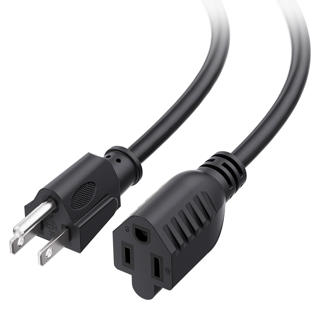 EXTENSION ELECTRICA 16 AWG 13A - 25 NEMA 5-15P A NEMA 5-15R 1625 W CABLE MATTERS