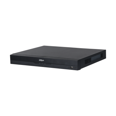 NVR DE 32 CANALES 16 POE  8MP MAX SOPORTA 2 HDD DE 16TB CON IA DAHUA DHI-NVR4232-16P-EI