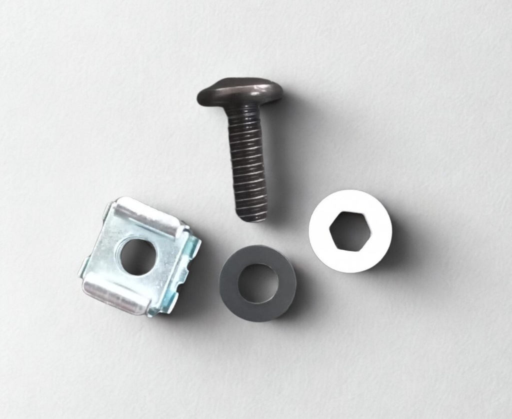 TORNILLO PARA RACK TIPO CUADRIL CON TUERCA Y CANASTILLA QUEST