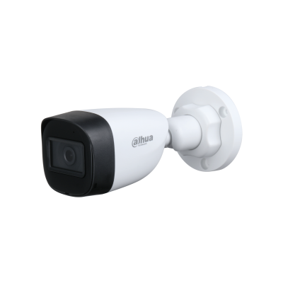 CAMARA TIPO BALA 2MP CON AUDIO HDW1200TRQN-A LENTE FIJO IR 30MTS IP67 DAHUA