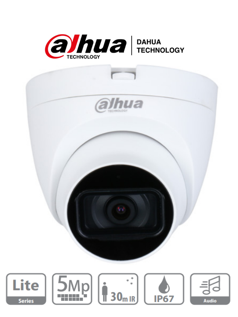 CAMARA TIPO DOMO PLASTICA PARA INTERIOR 5MP 2CE76H0T-ITPFS