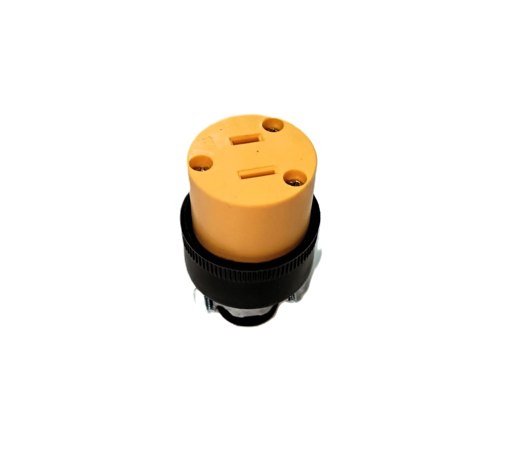 ESPIGA DE CORRIENTE 15A 125V HEMBRA