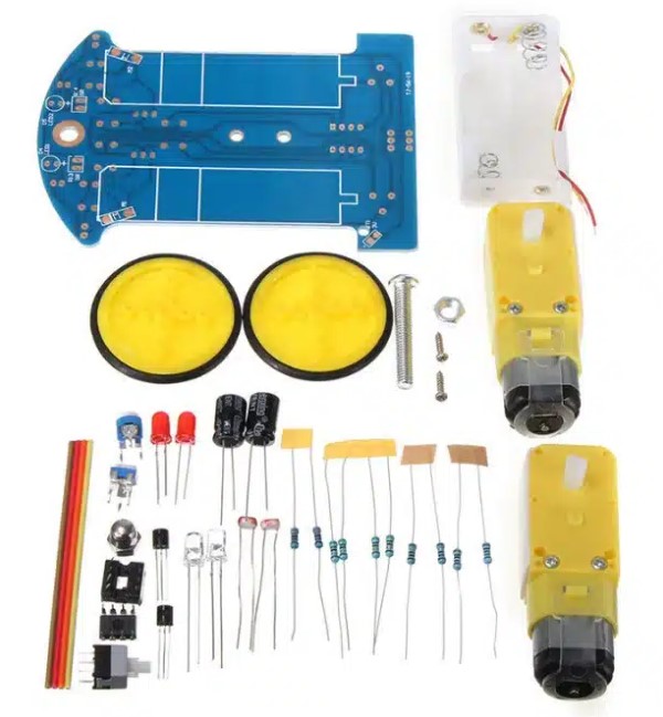 KIT PROYECTO DE CARRO 2 RUEDAS + 2 MOTORES