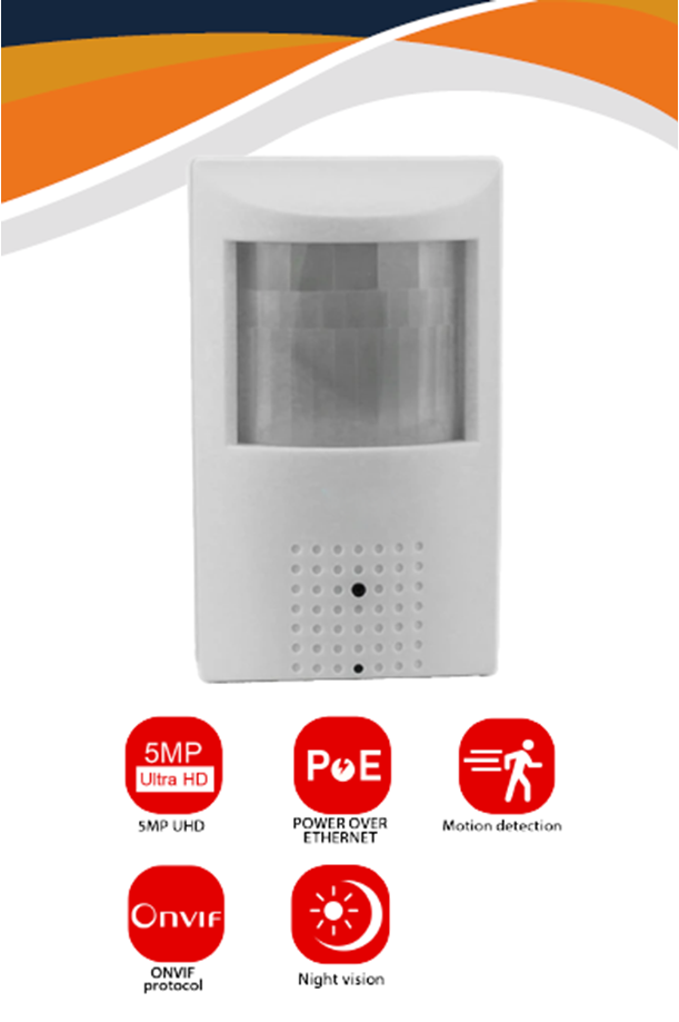 CAMARA OCULTA TIPO SENSOR DE MOVIMIENTO 5MP INTERIOR VISION NOCTURNA SUPRANET