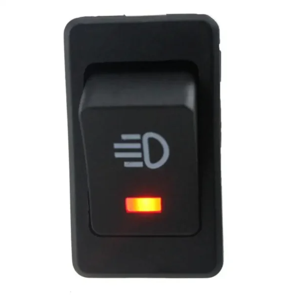 SWITCH 12V DC 4 PINES LUZ ROJA