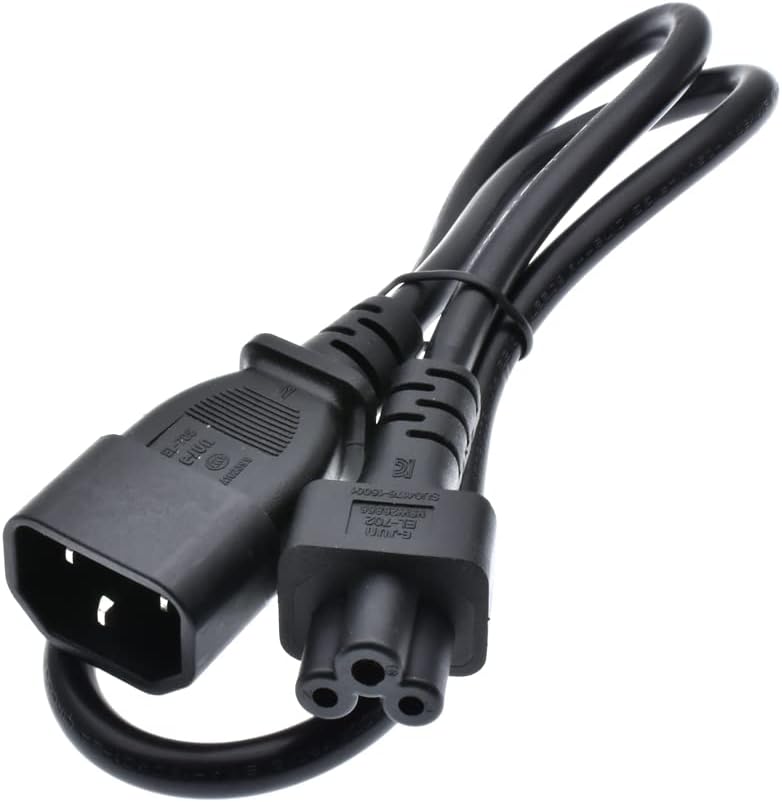 CABLE DE CORRIENTE C14 A C5 18AWG DE 6 PIES