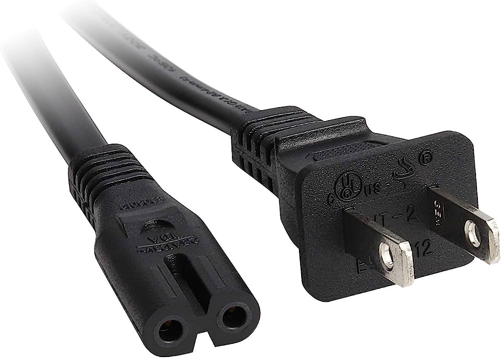 CABLE DE CORRIENTE ELECTRICA GRUESO TIPO 8 DE 10 PIES