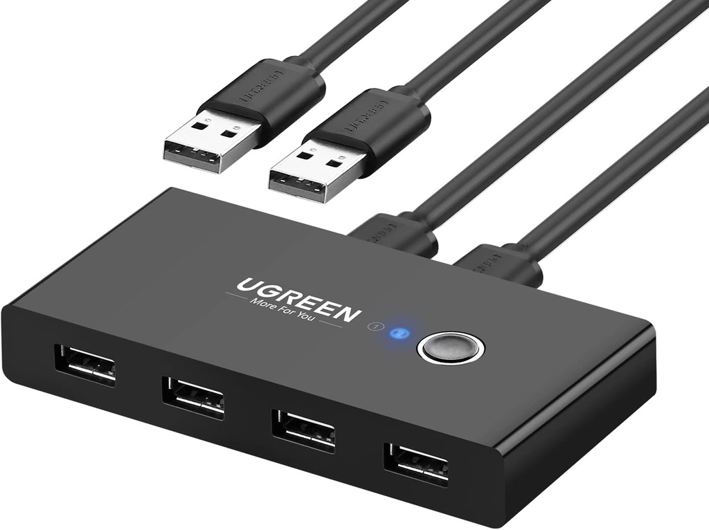 SWITCH MANUAL USB 2.0 DE 2 COMPUTADORAS A 4 DISPOSITIVOS USB 2.0