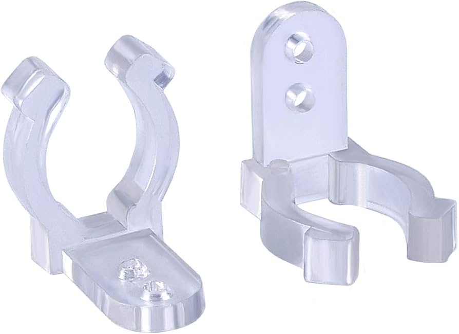 BASE SUJETA TIRA LED REDONDA TIPO CLIPOCON AGUJERO (25 UNIDADES)