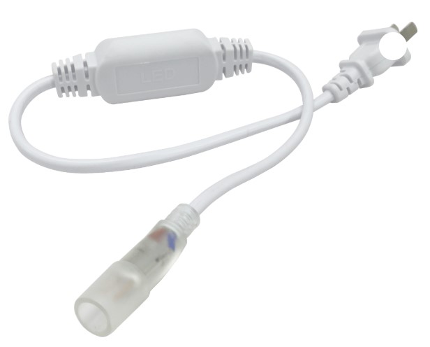 CONECTOR DE CORRIENTE TIRA LED REDONDA/MANGUERA/TUBO 4A/250V