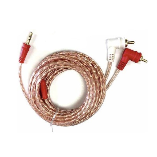 [03476-15] CABLE EN Y PLUG 3.5 ESTEREO A 2 RCA M DE 15 PIES AUDIOPIPE
