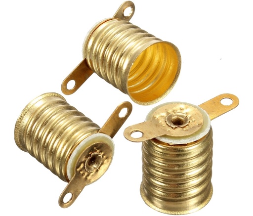 [28001] BASE DE ROSCA DORADA PARA FOCO PEQUEÑO