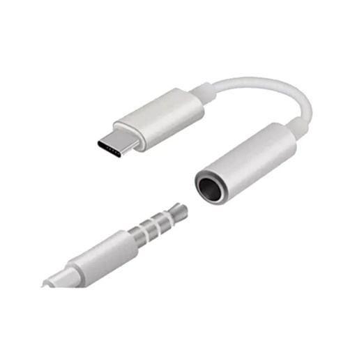 [01132-4] ADAPTADOR USB C A JACK 3.5MM BLANCO ONE