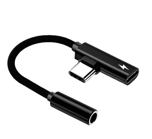 [01132-5] ADAPTADOR TIPO C A TIPO C HEMBRA Y JACK 3.5MM