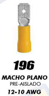 [20761-196] TERMINAL PLANA MACHO AMARILLA CAL 12-10 #196
