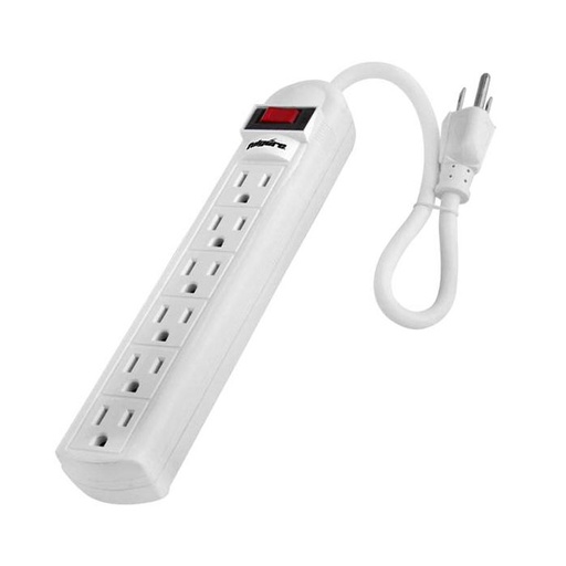 [20471] REGLETA ELECTRICA 6 TOMAS ATERRIZADAS CABLE 14AWG FP0148