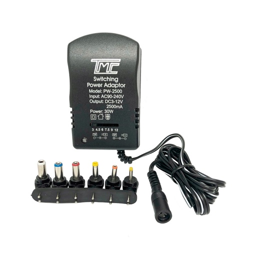 [01010-2] ADAPTADOR DE CORRIENTE 3-12V 2500MA TMC