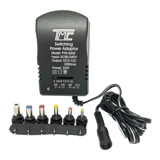 [01010] ADAPTADOR DE CORRIENTE 3-12V 2000MA TMC