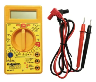 [06027-1] MULTIMETRO DIGITAL AMARILLO