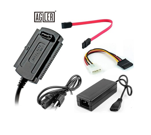 [01091] ADAPTADOR USB 2.0 A SATA/IDE DE 40 PINES AGILER