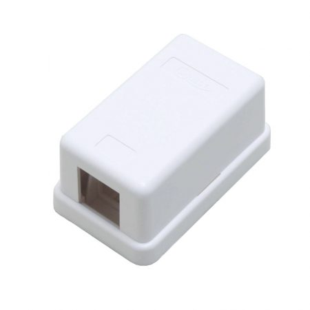 [08005-2] ROSETA DE SOBREPONER QUEST RJ 45 CAT 5E SIN DADO