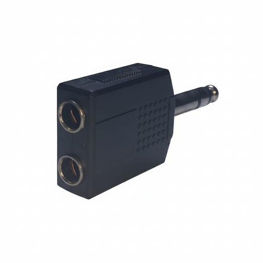 [01131] ADAPTADOR EN Y PLUG 6.35MM STEREO A 2 JACK 6.35MM STEREO