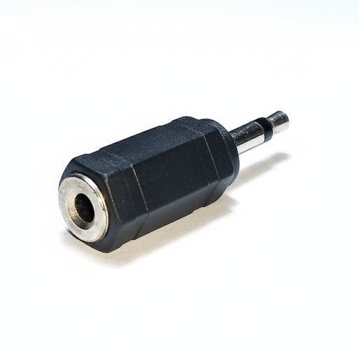 [01128] ADAPTADOR JACK 3.5MM STEREO A PLUG 3.5MM MONO PLASTICO
