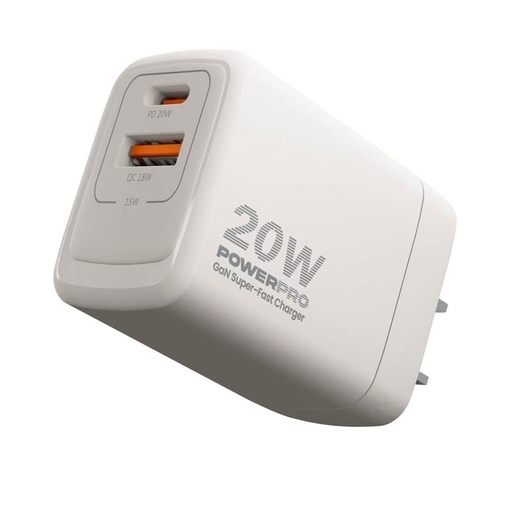 [01181-4] CUBO DE CARGA RAPIDA DOBLE PUERTO HASTA 20W UNNO