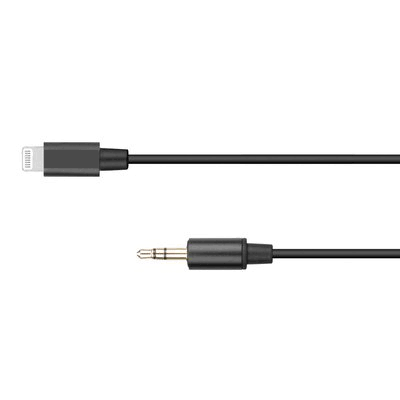 [01232] CABLE LIGHTNING A PLUG 3.5MM ESTEREO DE 1MT