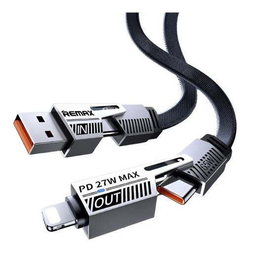 [01231-3] CABLE USB 3.1 DUAL USB C/IPHONE 65W REMAX