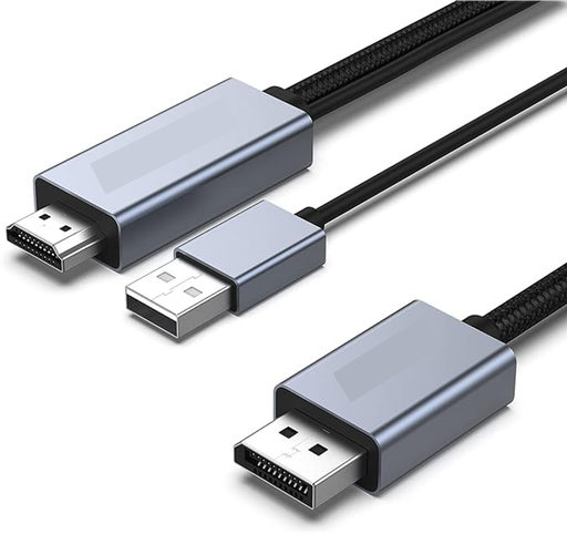 [01352] CABLE ADAPTADOR HDMI A DISPLAYPORT DE 6 PIES