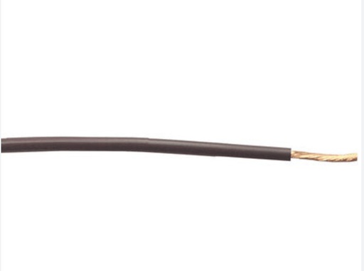 [02802] CABLE DE COBRE TRENZADO CON RECUBRIMIENTO NEGRO CAL26 METRO