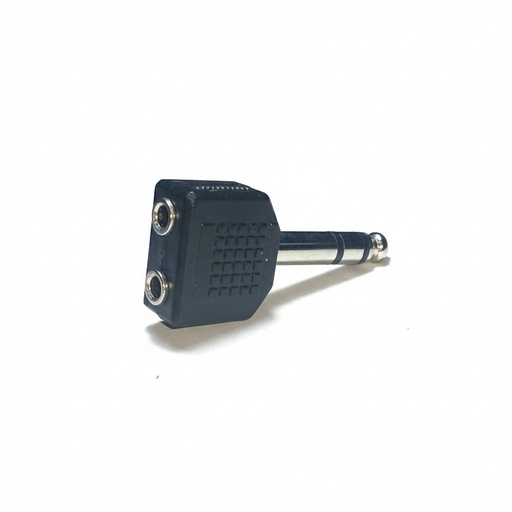 [01131-2] ADAPTADOR EN Y PLUG 6.35MM STEREO A 2 JACK 3.5MM