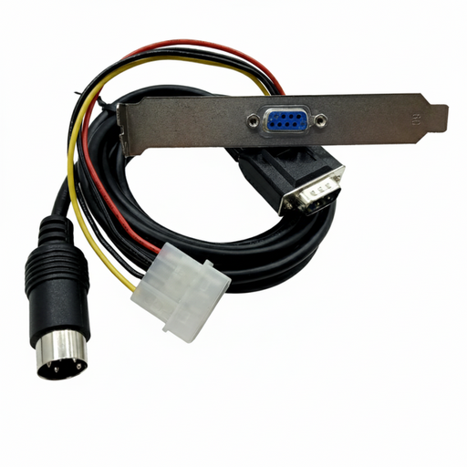 [03263] CABLE DB9 M A DIN 4 PINES M + PUERTO SERIAL