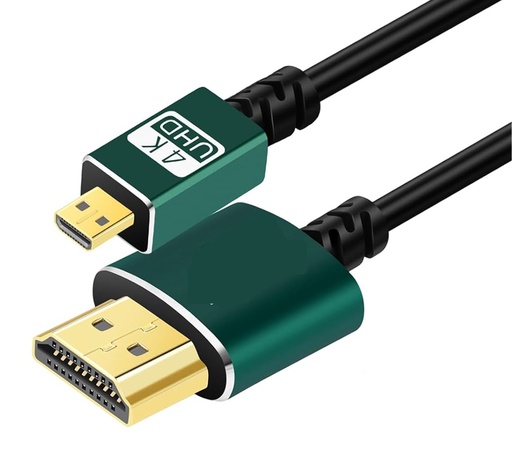[03291-2] CABLE HDMI M A MICRO HDMI M DE 6PIES ULTRADELGADO