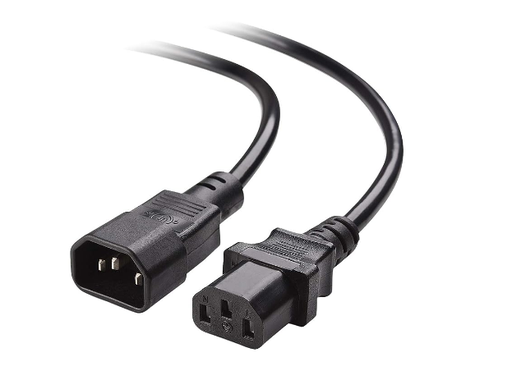 [03297] CABLE DE PODER EXTENSION C13-C14 18AWG DE 6 PIES
