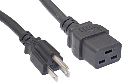 [03656] CABLE DE PODER C19 14 AWG 15A 125V DE 6 PIES