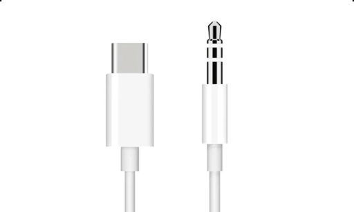 [03815-4] CABLE TIPO C A PLUG 3.5MM ESTEREO DE 1MT