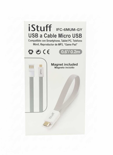 [03830] CABLE USB 2.0 M A MICRO USB ISTUFF COLORES