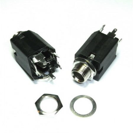 [05183-4] CHASIS STEREO 6.35MM BASE PLASTICA 5 PINES