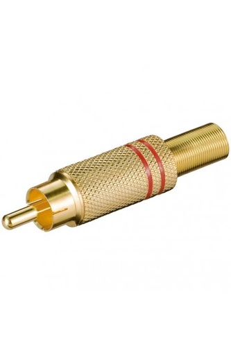 [05194-2] CONECTOR RCA M METAL DORADO ROJO