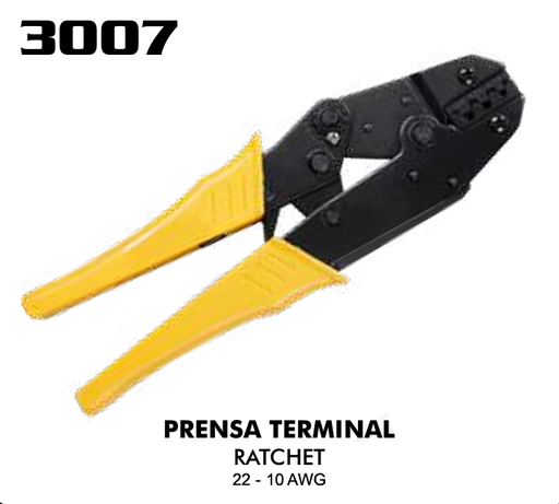 [06011] HERRAMIENTA PRENSA TERMINAL RACHET 22-10AWG