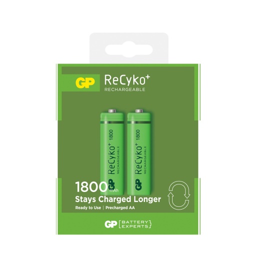[11002] BATERIA AA RECARGABLE GP 1800mha (2 UNIDADES)
