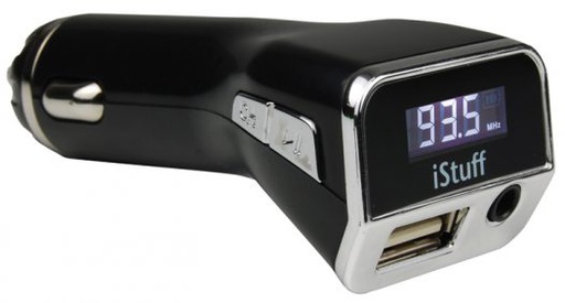 [11709] TRANSMISOR FM AUXILIAR PARA CARRO LED ISTUFF