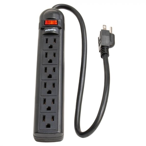 [20007] REGLETA ELECTRICA 6 TOMAS NEGRA FULGORE FU1405