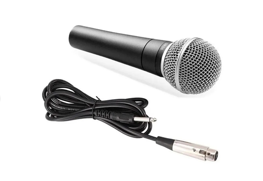 [21013] MICROFONO DINAMICO M58 NEGRO UNIDIRECCIONAL 150OHMS