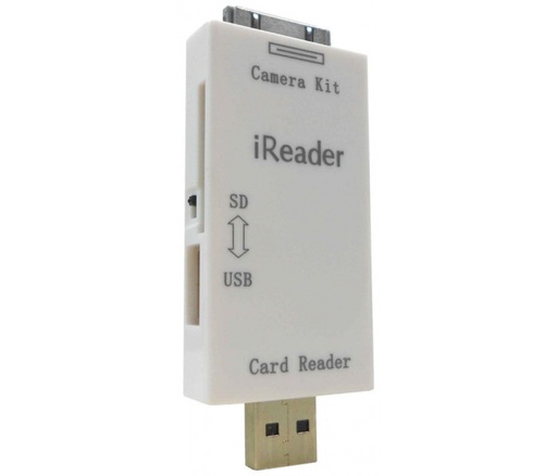 [24706] LECTOR DE MEMORIA SD USB 2.0 PARA IPAD