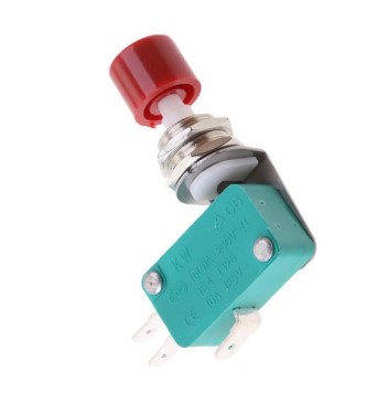 [26094] SWITCH SNAP DE BOTON ROJO 0.3-16A 125-250V AC/DC