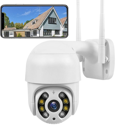 [30020] CAMARA WIFI O CABLE PTZ P/EXTERIOR IP66 SMART MIC Y BOCINA  ICSEE