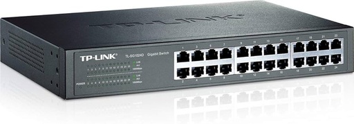 [51271] SMART SWITCH DE 24 PUERTOS 10/100/1000 ADMINISTRABLE MONTAJE EN RACK TPLINK TL-SG1024DE